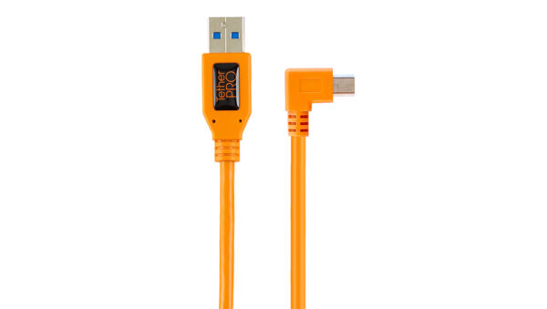 TetherPro Right Angle Adapter USB 2.0 to USB 2.0 Mini-B 5-Pin