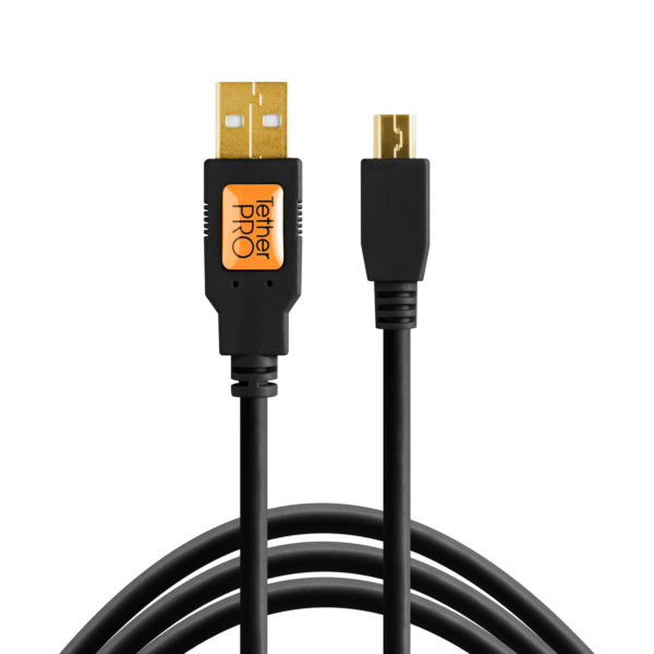 TetherPro USB 2.0 to Mini-B 5-Pin, 15 (4.6m), Black
