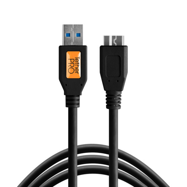 TetherPro USB 3.0 to Micro-B, 15 (4.6m), Black