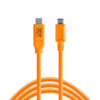 TetherPro USB-C to 2.0 Micro-B 5-Pin, 15 (4.6m), High-Visibility Orange
