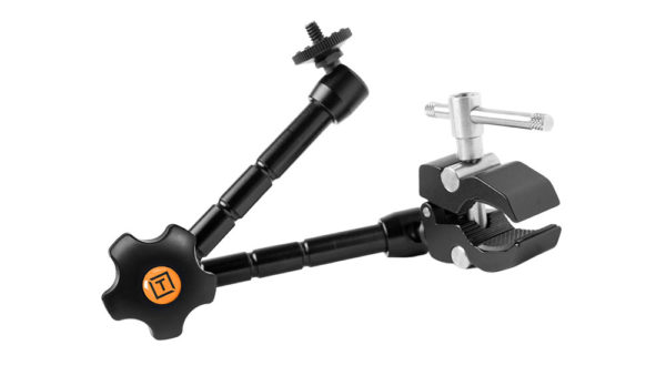 Rock Solid Articulating Arm, 11" (28cm), with Hot Shoe 1/4"-20 Adapter