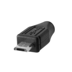 TetherPro USB 2.0 Female to Micro-B 5-Pin OTG Adapter, 1ft (30cm), Black