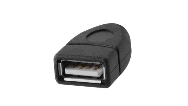 TetherPro USB 2.0 Female to Micro-B 5-Pin OTG Adapter, 1ft (30cm), Black