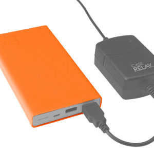 Rock Solid External Battery Pack Protective Sleeve, High-Visibility Orange