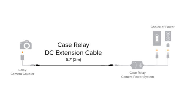 Case Relay DC Extension Cable, 6.7 feet (2m)