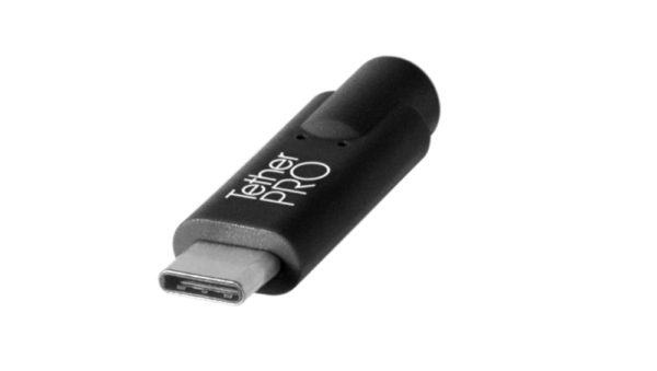 TetherPro USB-C to USB Female Adapter (extender), 15ft (4.6m), Black