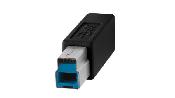TetherPro USB-C to 3.0 Male B, 15ft (4.6m), Black
