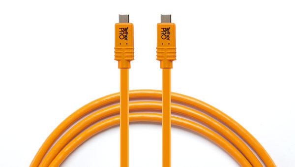 TetherPro USB-C to USB-C for Phase One, 15ft (4.6m), Orange