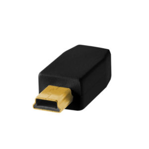 TetherPro USB 2.0 to Mini-B 5-Pin, Black (4.6m)