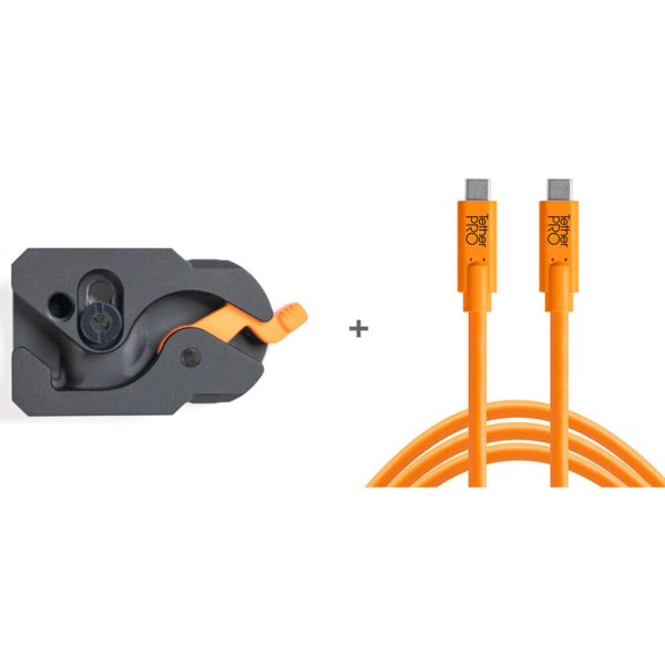 TetherGuard LeverLock & Cable Kit, USB-C to USB-C, 15', Straight to Straight