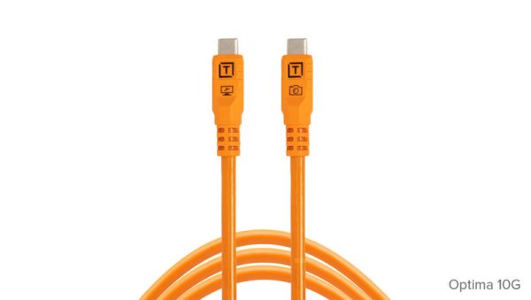 TetherPro Optima 10G USB-C, Straight to Straight Cable