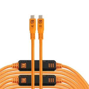 LeverLock & Cable Kit, Optima 10G, Straight to Straight Cable, Orange – 31 Feet (9.4m)